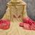 Cream cotton embroidered unstitched dressmaterials 3 pair top bottom dupptaa