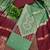 Green cotton embroidered unstitched dressmaterials 3 pair top bottom dupptaa