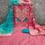 Pink cotton embroidered unstitched dressmaterials 3 pair top bottom dupptaa