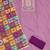 Lavender cotton embroidered unstitched dressmaterials 3 pair top bottom dupptaa