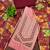 Maroon cotton embroidered unstitched dressmaterials 3 pair top bottom dupptaa