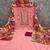 Maroon cotton embroidered unstitched dressmaterials 3 pair top bottom dupptaa