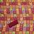 Maroon cotton embroidered unstitched dressmaterials 3 pair top bottom dupptaa