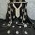 Black silk embroidered unstitched dressmaterials 3 pair top bottom dupptaa