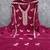 Pink silk embroidered unstitched dressmaterials 3 pair top bottom dupptaa
