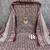 Brown cotton embroidered unstitched dressmaterials 3 pair top bottom dupptaa