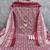 Maroon cotton embroidered unstitched dressmaterials 3 pair top bottom dupptaa