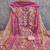 pink cotton blend embroidered unstitched dressmaterials 3 pair top bottom dupptaa