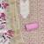 pink cotton blend embroidered unstitched dressmaterials 3 pair top bottom dupptaa