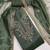 green organza embroidered unstitched dressmaterials 3 pair top bottom dupptaa