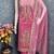 pink organza embroidered unstitched dressmaterials 3 pair top bottom dupptaa