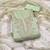 sea green organza embroidered unstitched dressmaterials 3 pair top bottom dupptaa