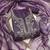 purple organza embroidered unstitched dressmaterials 3 pair top bottom dupptaa