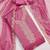 pink organza embroidered unstitched dressmaterials 3 pair top bottom dupptaa