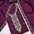 wine silk blend embroidered unstitched dressmaterials 3 pair top bottom dupptaa