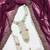 wine georgette embroidered unstitched dressmaterials 3 pair top bottom dupptaa