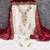 maroon georgette embroidered unstitched dressmaterials 3 pair top bottom dupptaa