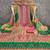 pink cotton blend embroidered unstitched dressmaterials 3 pair top bottom dupptaa