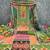 green cotton blend embroidered unstitched dressmaterials 3 pair top bottom dupptaa