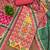 pink cotton blend embroidered unstitched dressmaterials 3 pair top bottom dupptaa