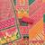 pink cotton blend embroidered unstitched dressmaterials 3 pair top bottom dupptaa