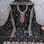 black silk blend embroidered unstitched dressmaterials 3 pair top bottom dupptaa