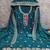 indigo silk blend embroidered unstitched dressmaterials 3 pair top bottom dupptaa