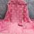 pink georgette embroidered unstitched dressmaterials 3 pair top bottom dupptaa