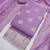 purple georgette embroidered unstitched dressmaterials 3 pair top bottom dupptaa