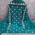 indigo georgette embroidered unstitched dressmaterials 3 pair top bottom dupptaa