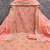 orange chanderi embroidered unstitched dressmaterials 3 pair top bottom dupptaa