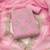 Pink chanderi  embroidered unstitched dressmaterials 3 pair top bottom dupptaa