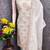 White chanderi  embroidered unstitched dressmaterials 3 pair top bottom dupptaa