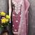 Brown chanderi  embroidered unstitched dressmaterials 3 pair top bottom dupptaa