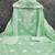 Sea green chanderi  embroidered unstitched dressmaterials 3 pair top bottom dupptaa