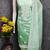 Sea green chanderi  embroidered unstitched dressmaterials 3 pair top bottom dupptaa