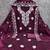 Wine chanderi  embroidered unstitched dressmaterials 3 pair top bottom dupptaa