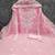 Pink chanderi  embroidered unstitched dressmaterials 3 pair top bottom dupptaa