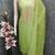 Green chanderi  embroidered unstitched dressmaterials 3 pair top bottom dupptaa