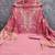 Pink chanderi  embroidered unstitched dressmaterials 3 pair top bottom dupptaa