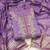 Purple chanderi  embroidered unstitched dressmaterials 3 pair top bottom dupptaa