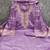 Purple chanderi  embroidered unstitched dressmaterials 3 pair top bottom dupptaa
