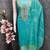 Indigo chanderi  embroidered unstitched dressmaterials 3 pair top bottom dupptaa