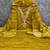 Yellow chanderi  embroidered unstitched dressmaterials 3 pair top bottom dupptaa