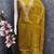 Yellow chanderi  embroidered unstitched dressmaterials 3 pair top bottom dupptaa