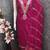 Pink chanderi  embroidered unstitched dressmaterials 3 pair top bottom dupptaa