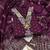 Wine chanderi  embroidered unstitched dressmaterials 3 pair top bottom dupptaa