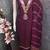 Wine chanderi  embroidered unstitched dressmaterials 3 pair top bottom dupptaa