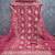 Pink georgette embroidered unstitched dressmaterials 3 pair top bottom dupptaa