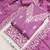 Pink cotton embroidered unstitched dressmaterials 3 pair top bottom dupptaa